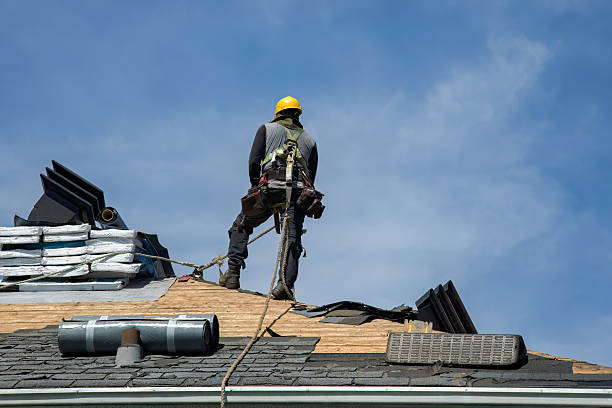 Professional Flat Roof Repair technician working in Wood River, IL